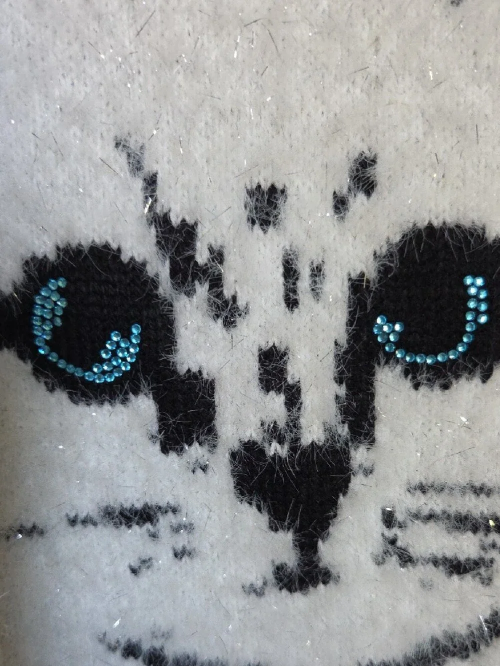 NWOT Karl Lagerfeld Black Sweater with Choupette Size XS